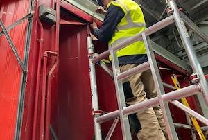 Gate repairs being carried out by Leftway Locksmith