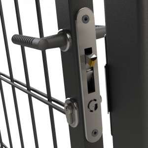 Dual cover mortice gate hook lock