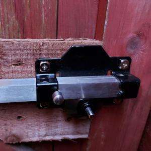 Gate lock installation and fitting