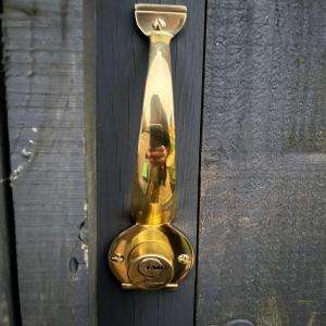 Wooden gate lock installation and fitting